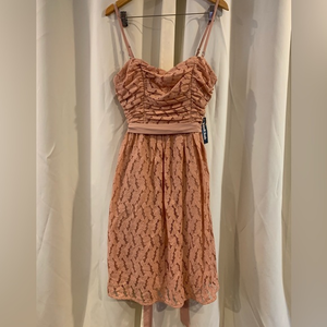 Blush Pink Lace Cocktail Dress size 12‎ NWT